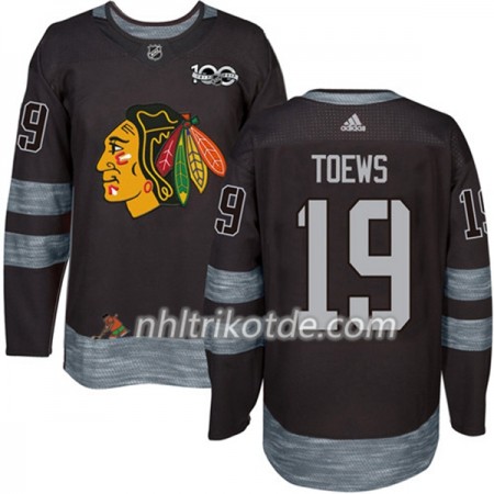 Chicago Blackhawks Trikot Jonathan Toews 19 1917-2017 100th Anniversary Adidas Schwarz Authentic - Herren